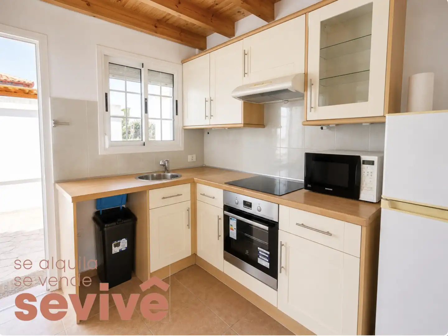 Kitchen of Flat for rent in Antigua  with Terrace, Swimming Pool and Furnished
