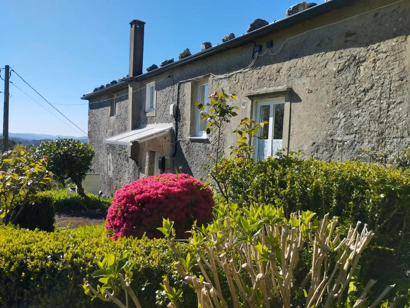 Vista exterior de Casa o xalet en venda en As Somozas  amb Calefacció, Jardí privat i Moblat