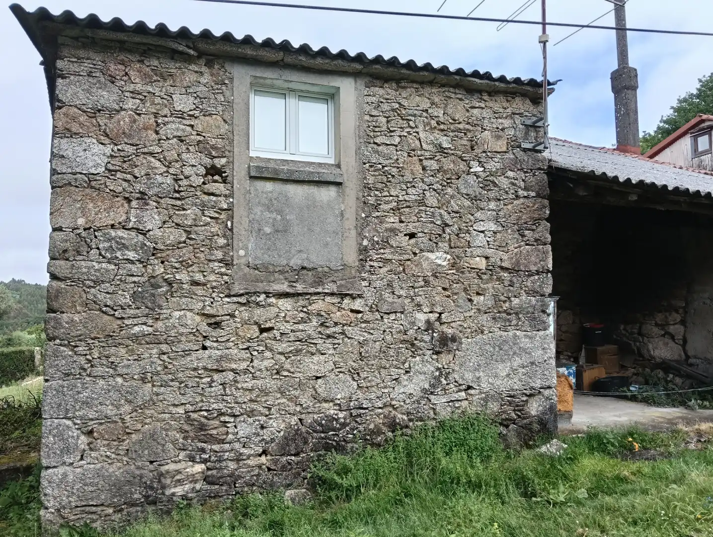 Vista exterior de Casa adosada en venta en Vilasantar con Jardín privado