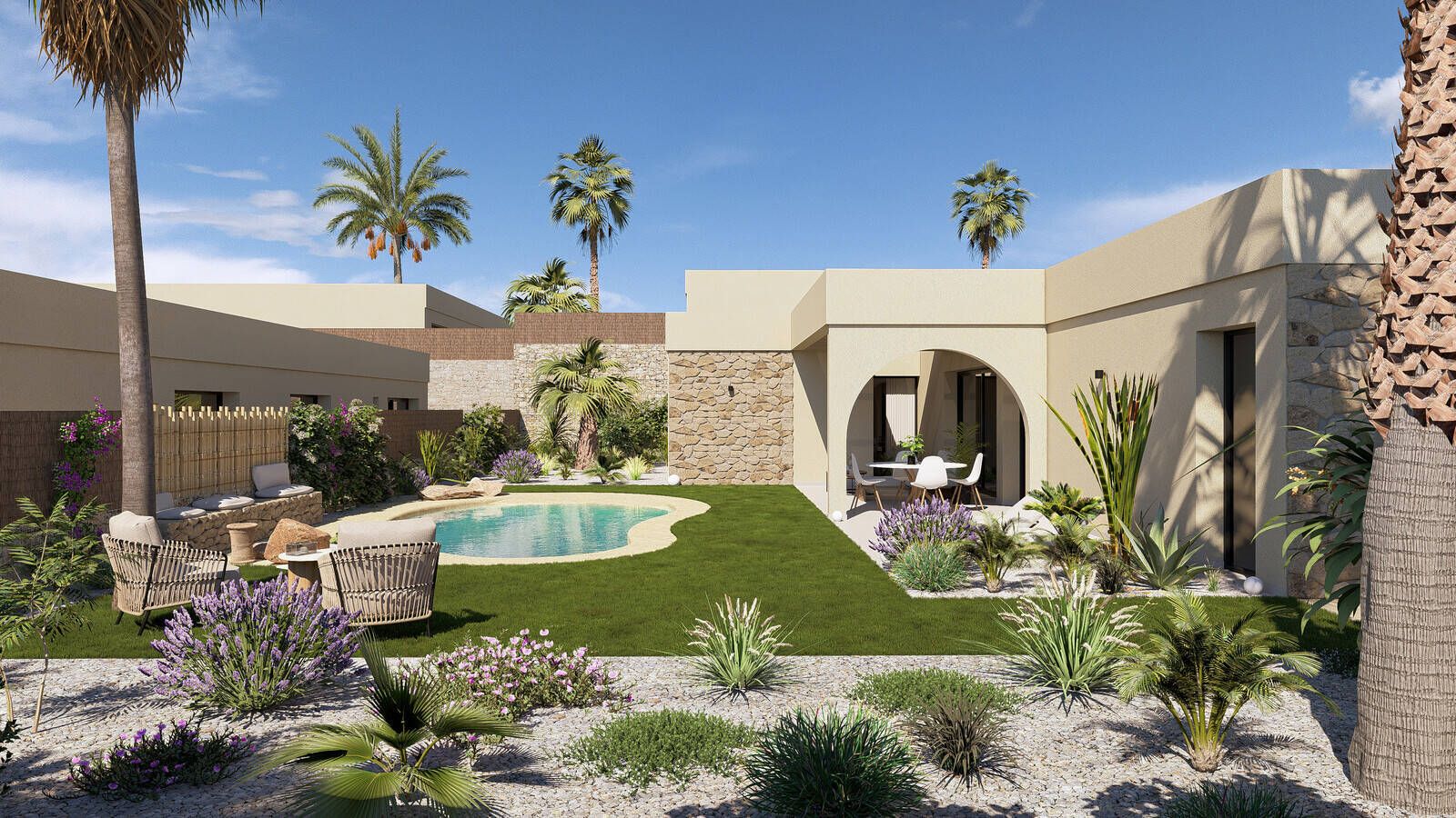 Jardín de Casa o chalet en venta en  Murcia Capital con Aire acondicionado, Jardín privado y Terraza