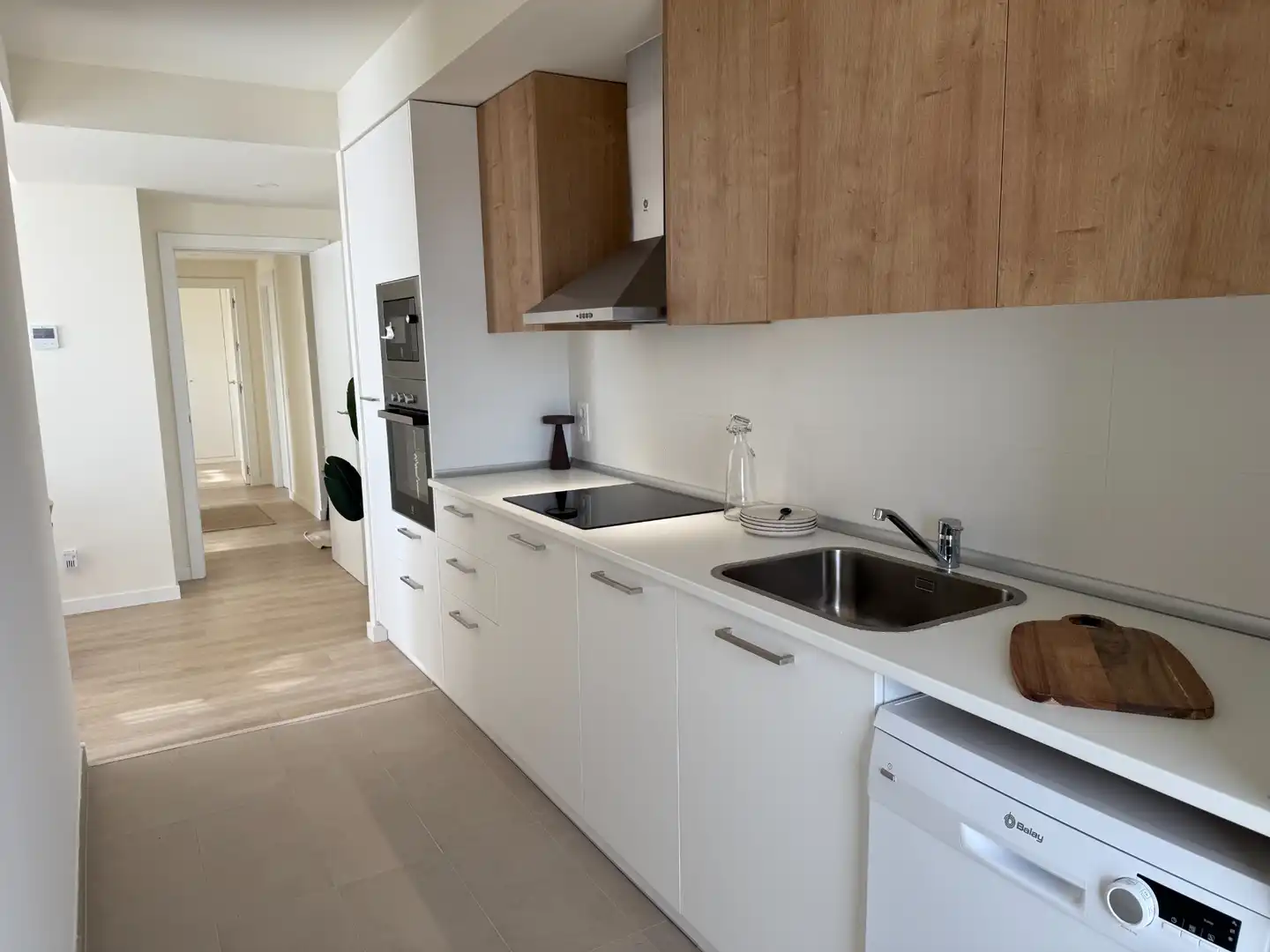 Küche von Wohnung zur Miete in Esplugues de Llobregat mit Klimaanlage, Heizung und Terrasse