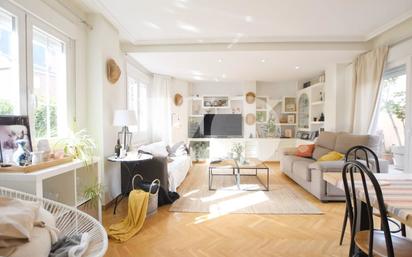 Living room of Single-family semi-detached for sale in  Madrid Capital  with Air Conditioner