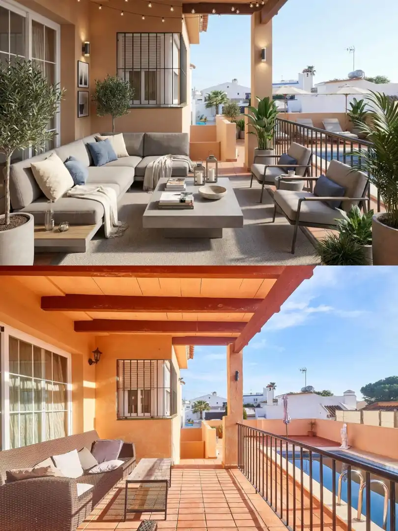 Terraza de Casa o chalet en venta en Mijas con Jardín privado, Terraza y Trastero