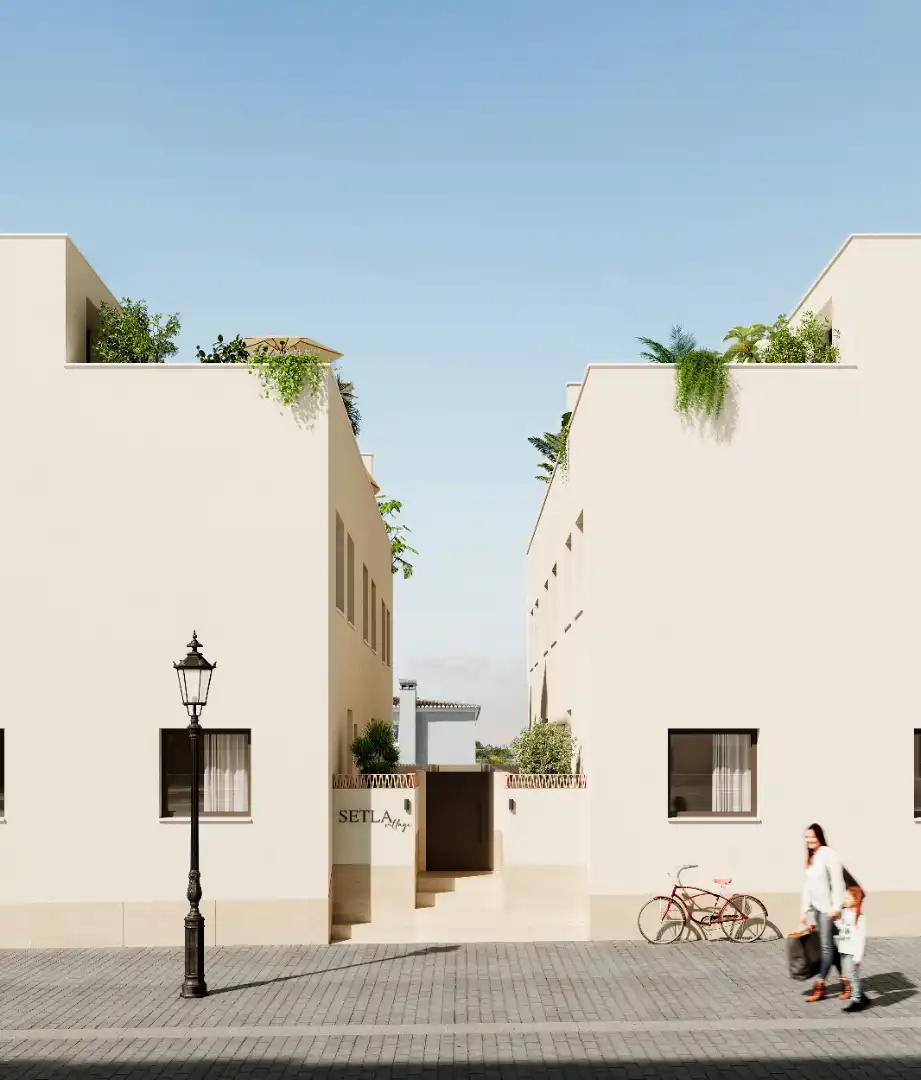 Vista exterior de Casa adosada en venta en Els Poblets con Aire acondicionado, Calefacción y Terraza