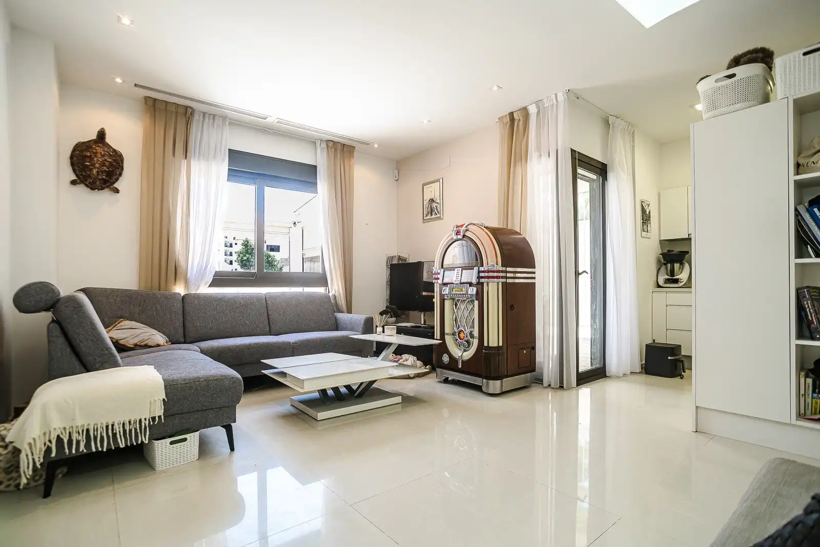 Sala de estar de Apartamento en venta en Guardamar del Segura con Calefacción, Jardín privado y Terraza
