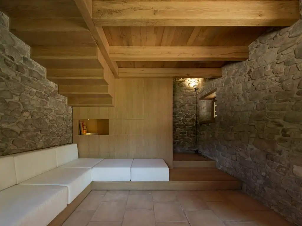 Sala d'estar de Casa o xalet de lloguer en La Vall de Bianya