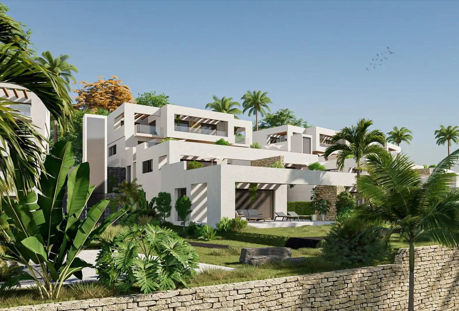 Vista exterior de Dúplex en venda en Monforte del Cid amb Aire condicionat, Calefacció i Jardí privat
