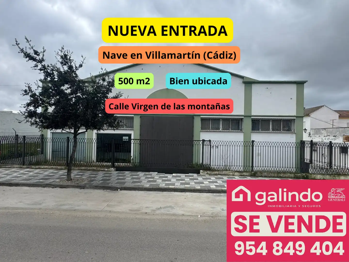Nave industrial en venta en Villamartín