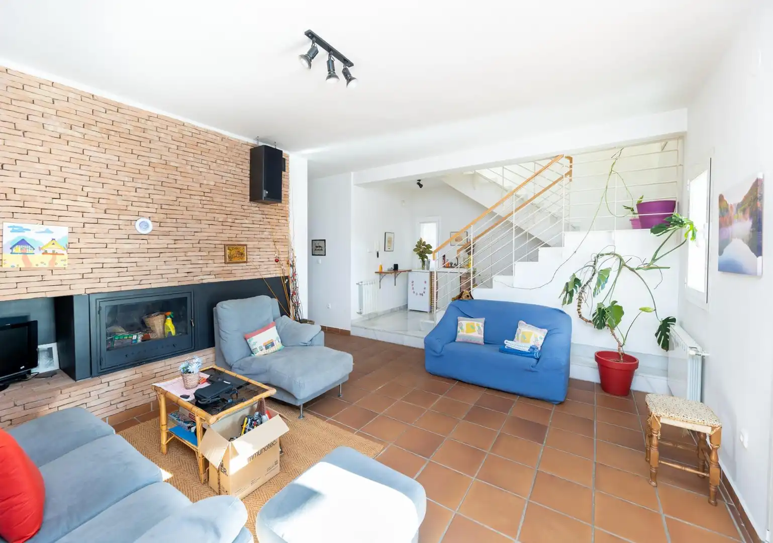 Sala de estar de Casa o chalet en venta en Cájar con Calefacción, Piscina y Alarma