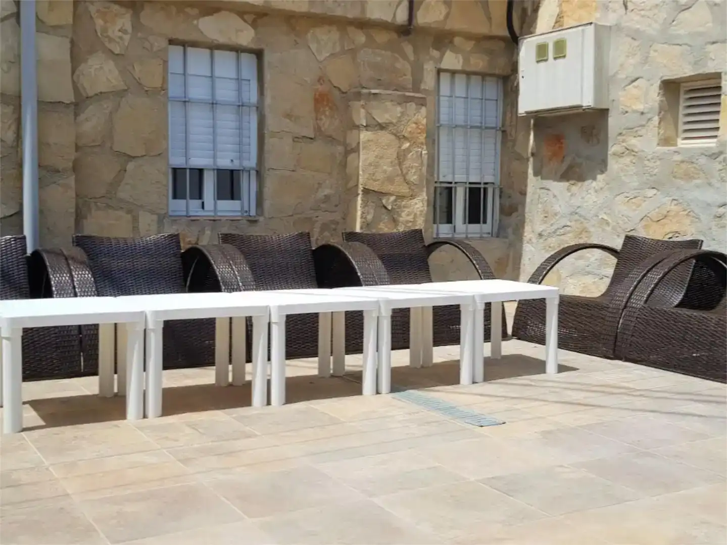 Terrasse von Haus oder Chalet zur Miete in Dénia mit Klimaanlage, Privatgarten und Schwimmbad