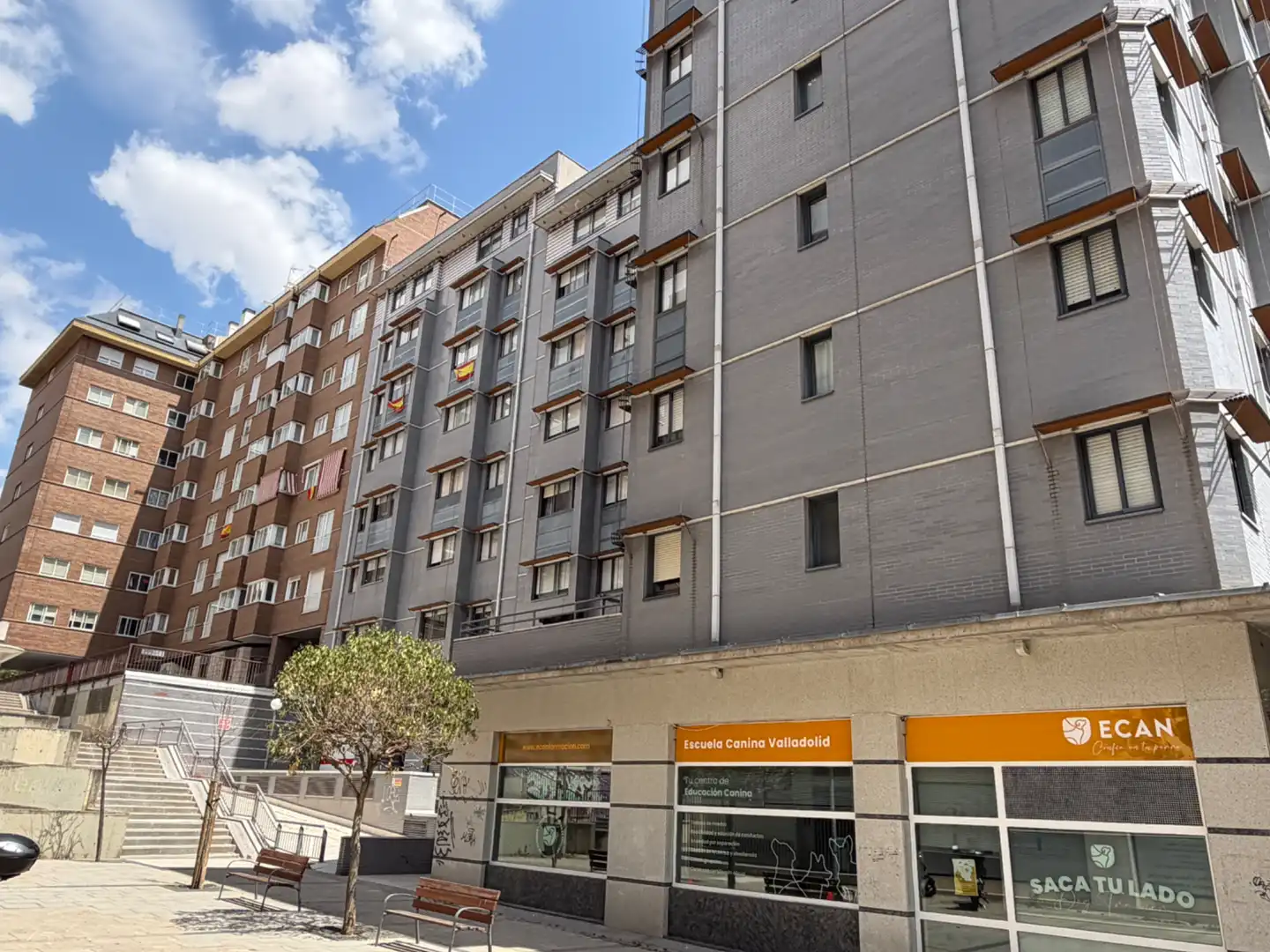 Vista exterior de Piso de alquiler en Valladolid con Calefacción, Parquet y Terraza
