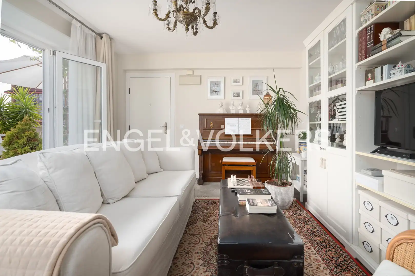 Sala de estar de Piso en venta en Gijón  con Calefacción, Jardín privado y Terraza