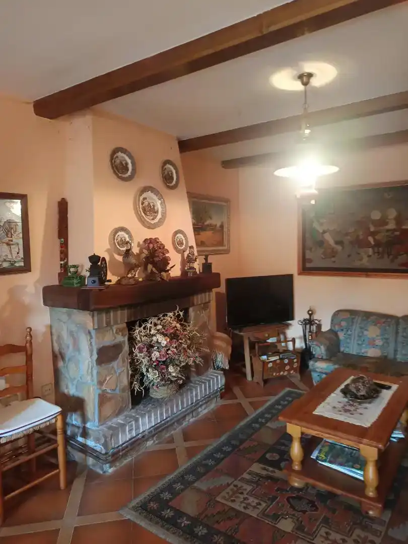 Sala de estar de Casa o chalet en venta en Brazuelo con Jardín privado, Trastero y Amueblado
