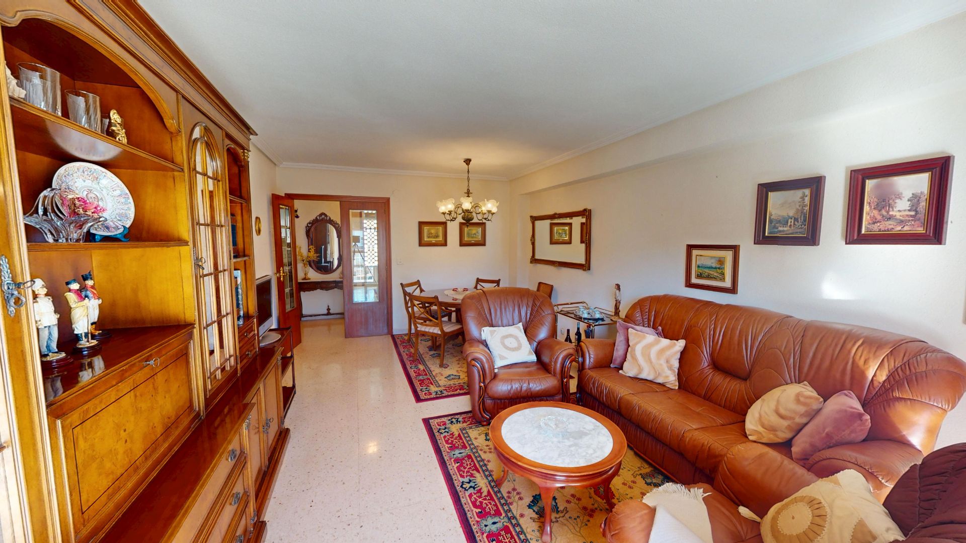 Living room of Flat for sale in Alicante / Alacant  with Air Conditioner, Furnished and Oven