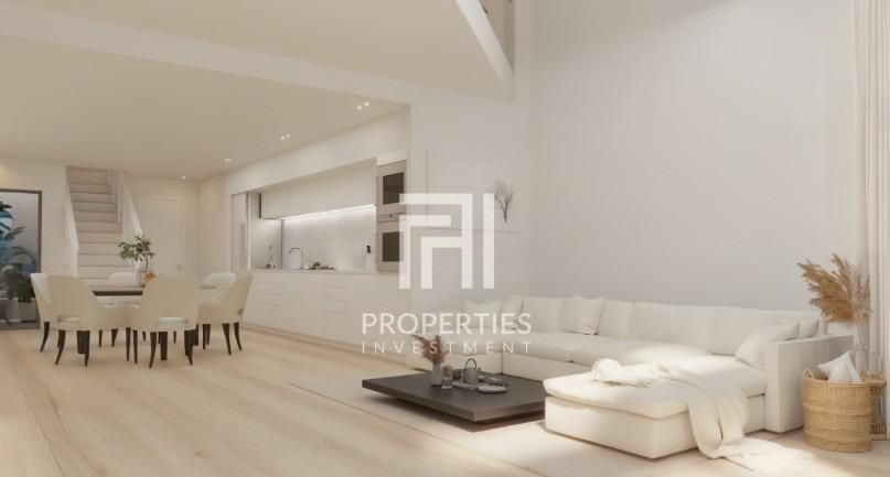 Sala d'estar de Dúplex en venda en  Barcelona Capital amb Aire condicionat, Calefacció i Alarma