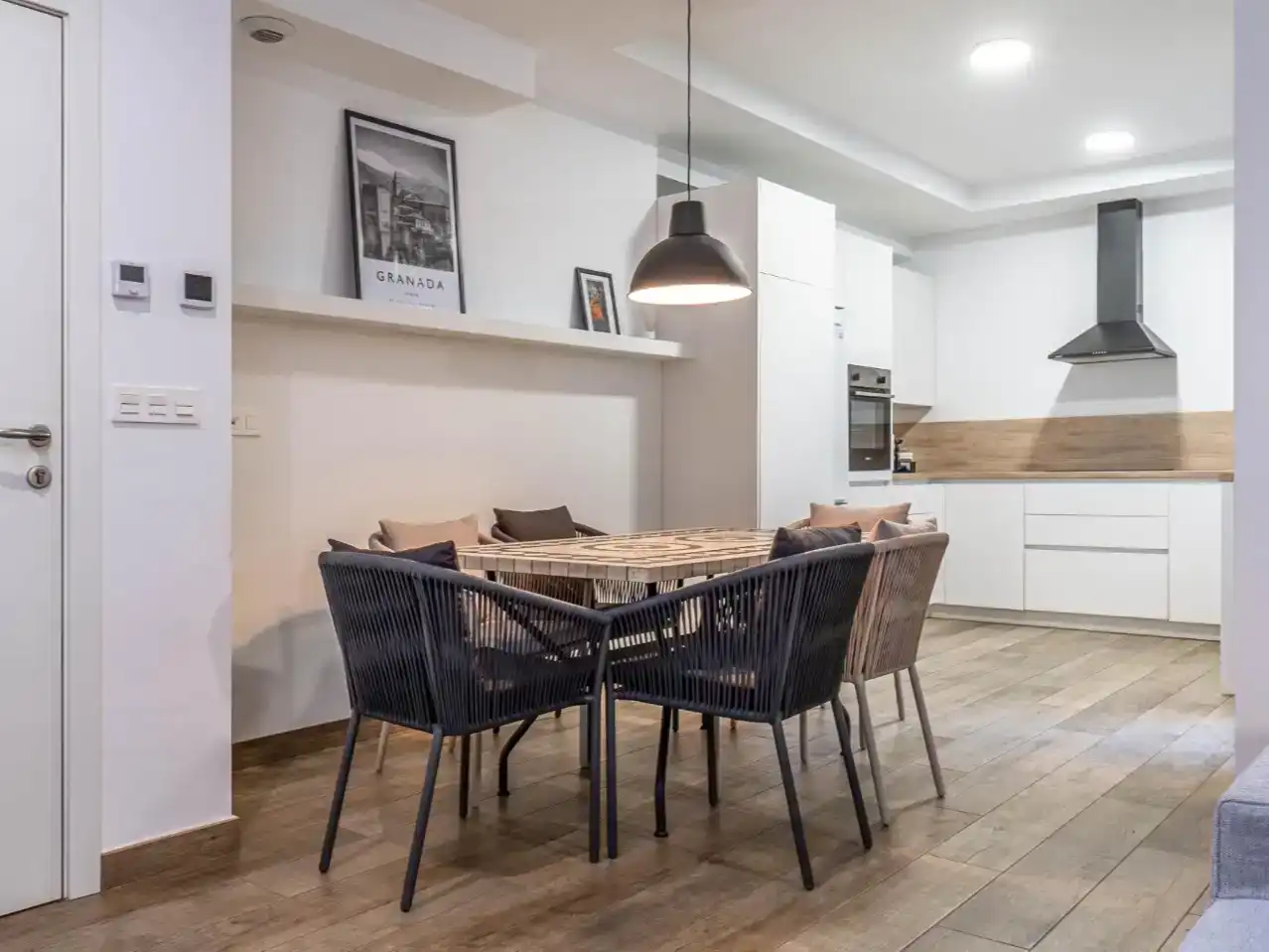 Dining room of Flat for rent in Granada  with Air Conditioner, Swimming Pool and Furnished