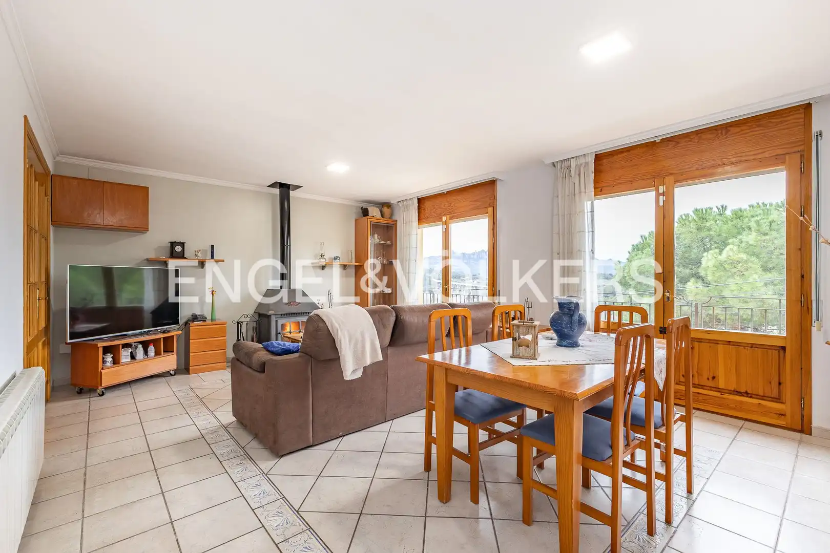 Sala de estar de Casa o chalet en venta en El Pont de Vilomara i Rocafort con Calefacción y Jardín privado