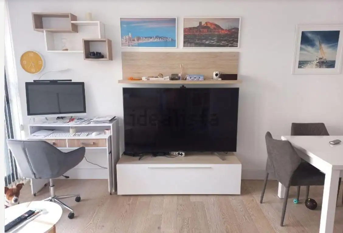 Sala de estar de Piso de alquiler en Alicante / Alacant con Aire acondicionado, Trastero y Amueblado
