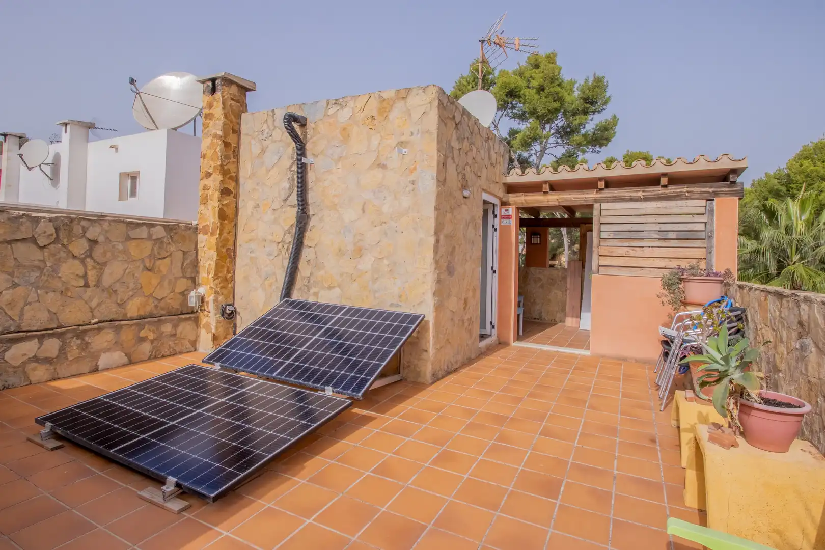 Terrassa de Casa adosada en venda en Calvià amb Aire condicionat, Jardí privat i Terrassa
