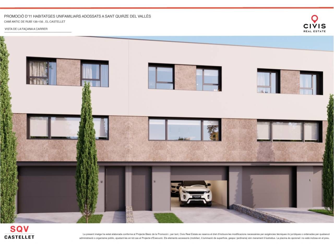 Exterior view of Single-family semi-detached for sale in Sant Quirze del Vallès  with Air Conditioner, Heating and Private garden