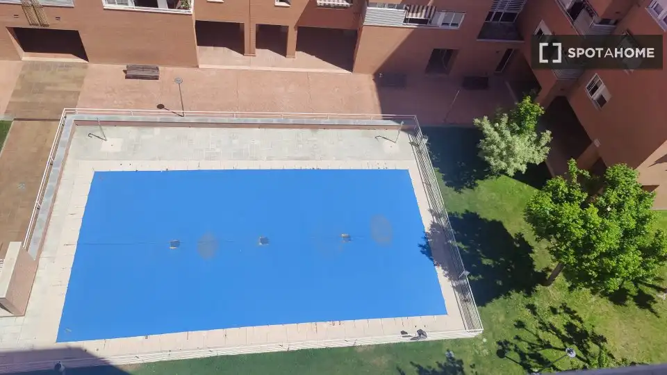 Swimming pool of Flat for share in Madrid  with Air Conditioner, Heating and Terrace