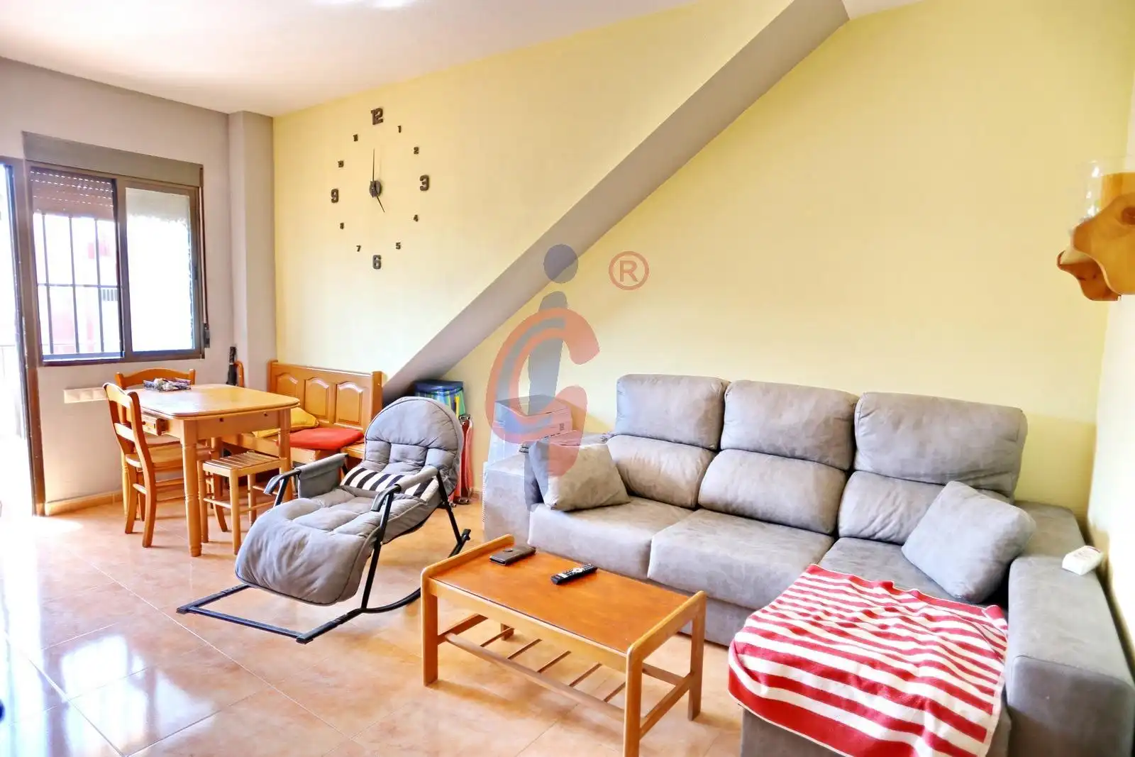 Sala de estar de Planta baja en venta en Daya Nueva con Jardín privado, Terraza y Amueblado