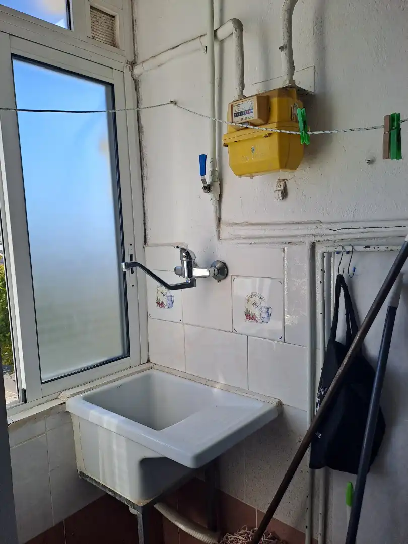 Küche von Wohnung zur Miete in Vilanova i la Geltrú mit Möbliert, Ofen und Waschmaschine