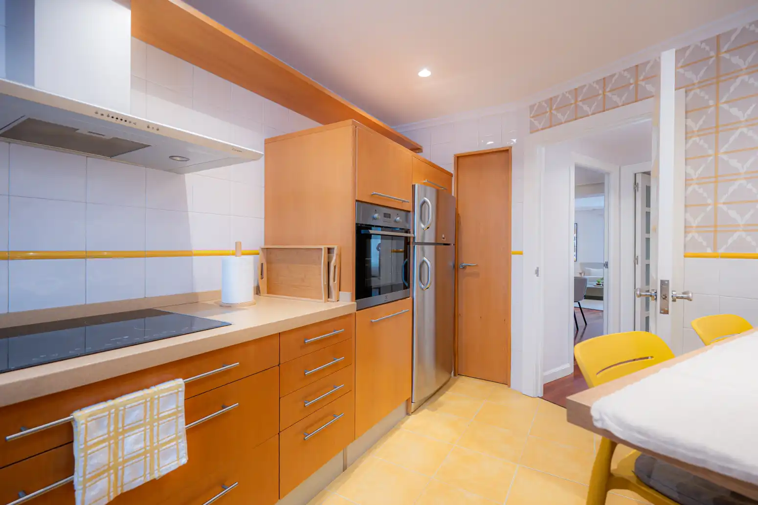 Kitchen of Flat for sale in Oviedo   with Heating, Parquet flooring and Terrace