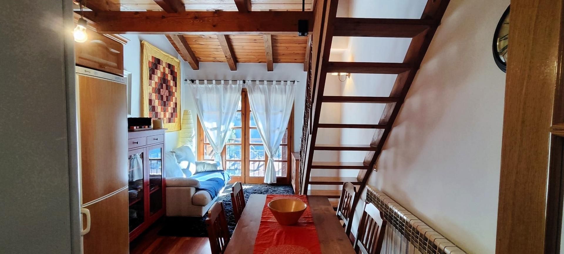 Dining room of Attic for sale in Setcases  with Heating, Parquet flooring and Balcony