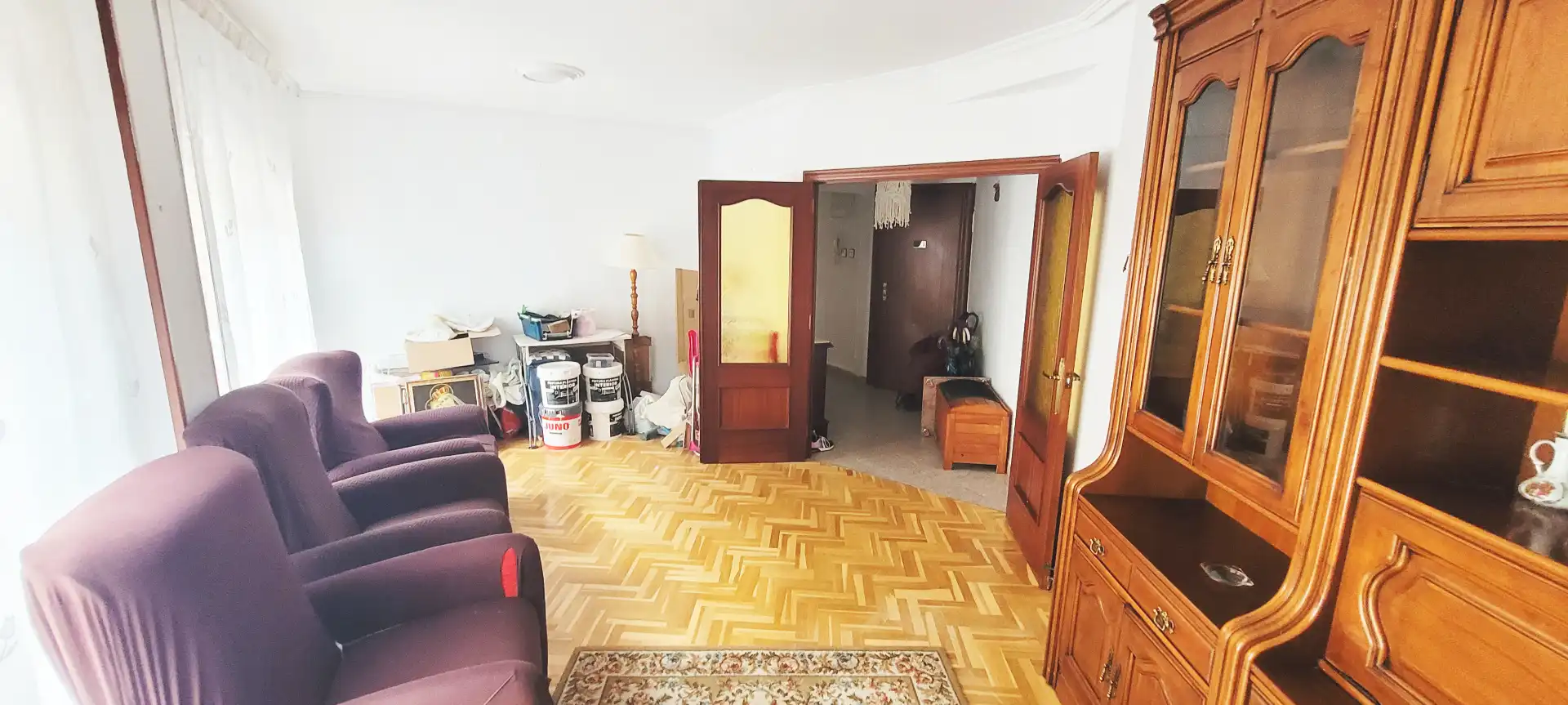 Sala d'estar de Pis en venda en Gijón  amb Calefacció i Parquet