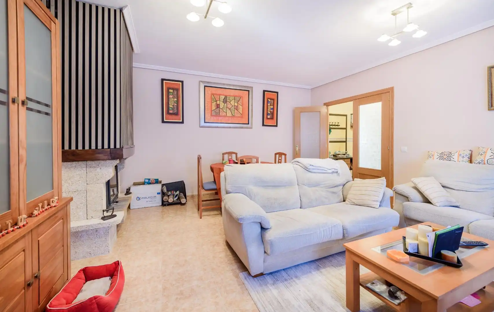 Sala d'estar de Casa o xalet en venda en Horche amb Aire condicionat, Terrassa i Piscina
