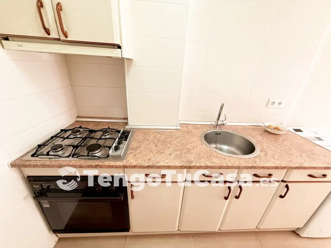 Kitchen of Flat for rent in Madrid  with Heating, Furnished and Oven
