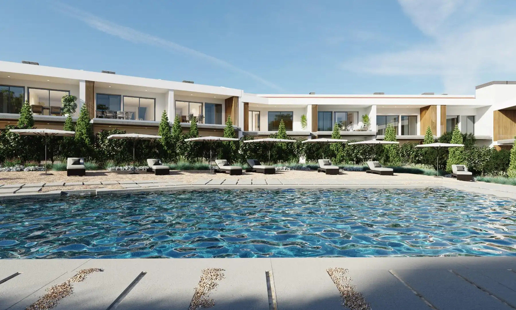 Schwimmbecken von Dachboden zum Verkauf in  Palma de Mallorca mit Klimaanlage, Privatgarten und Terrasse