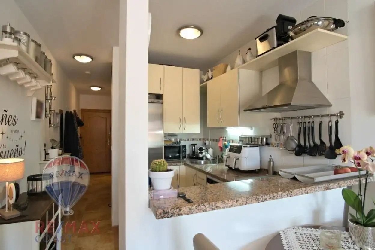 Cocina de Dúplex en venta en Algarrobo con Aire acondicionado, Terraza y Amueblado