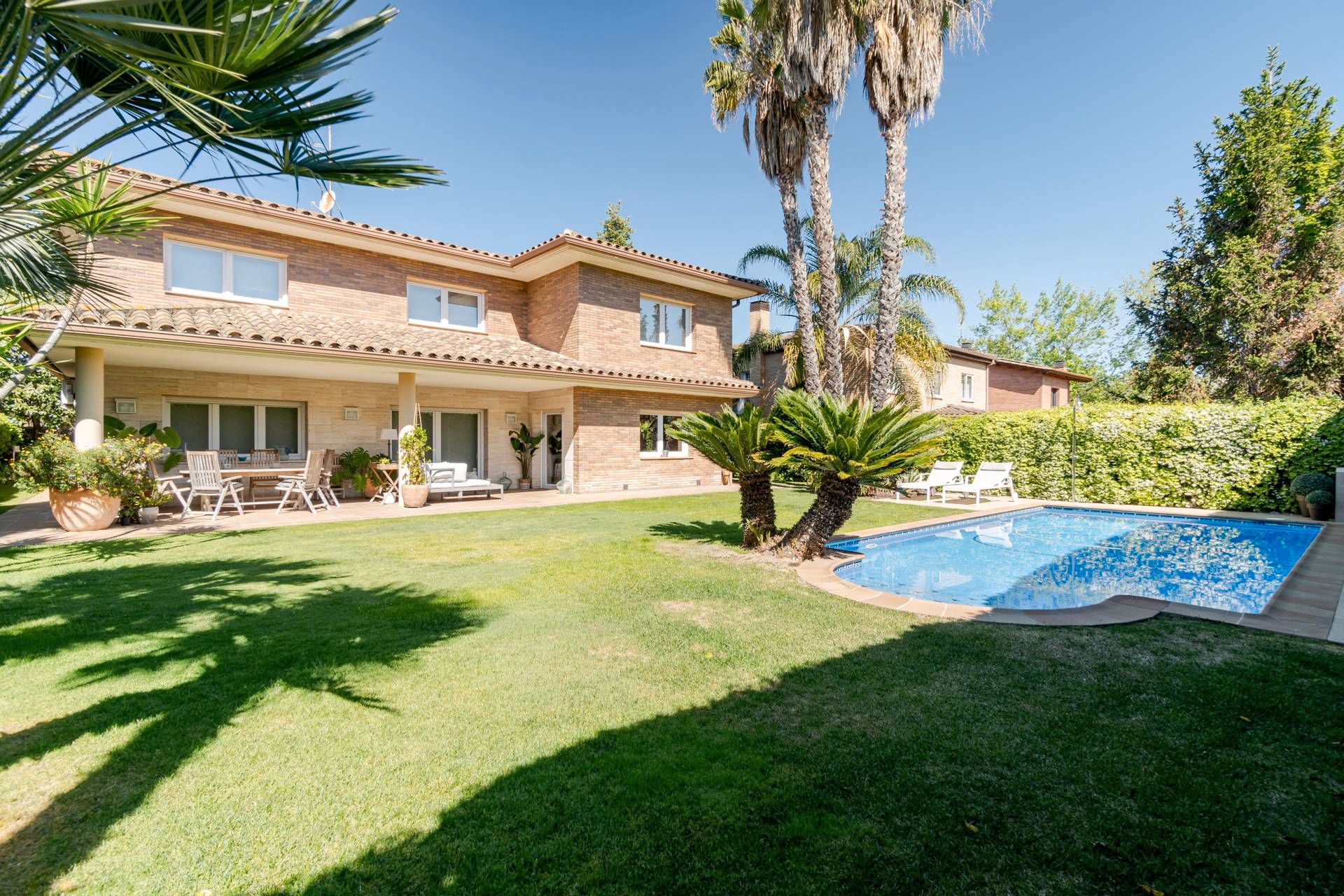Garden of House or chalet to rent in Sant Cugat del Vallès  with Air Conditioner, Heating and Private garden