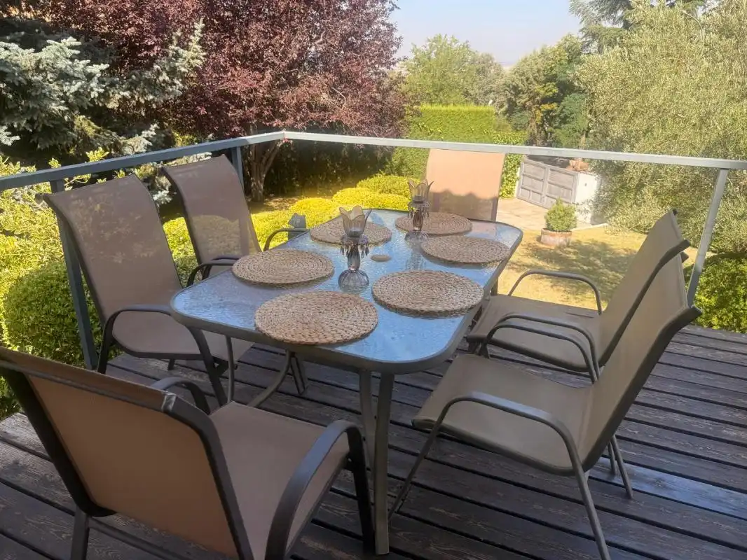 Terrassa de Finca rústica en venda en El Espinar amb Calefacció, Jardí privat i Terrassa