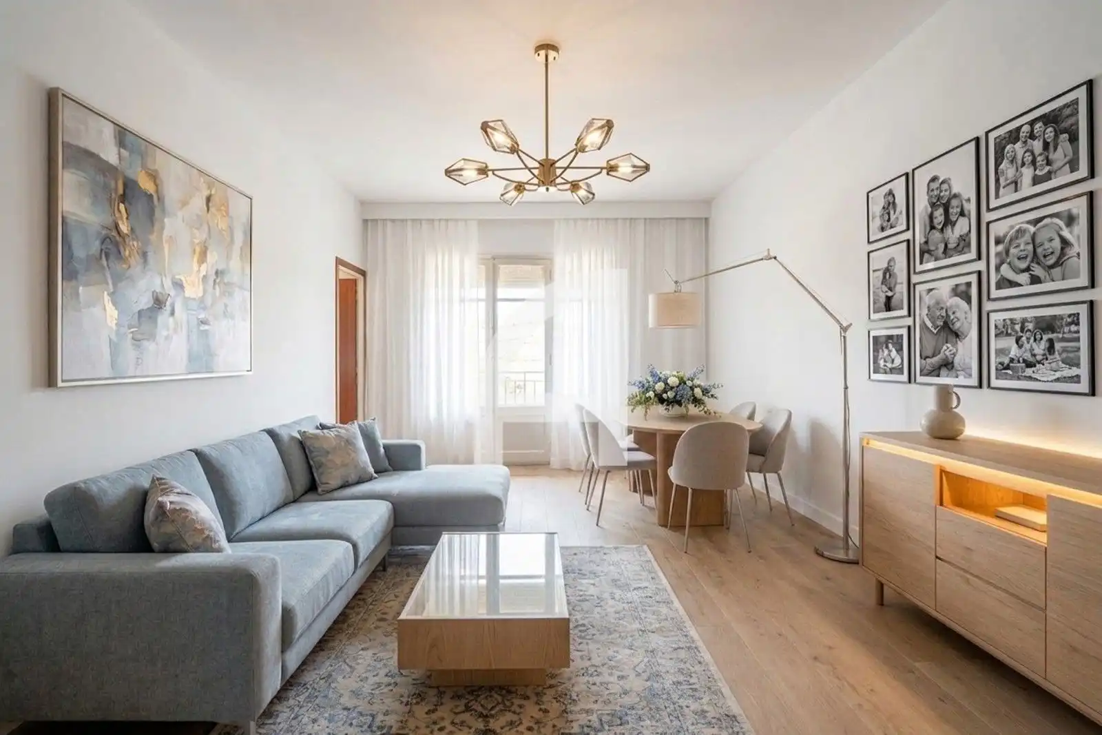 Sala d'estar de Pis en venda en Barcelona amb Terrassa i Balcó