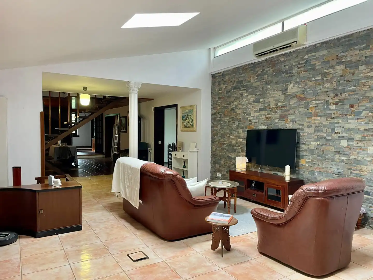 Living room of Houses for sale in Sant Celoni  with Air Conditioner, Heating and Private garden