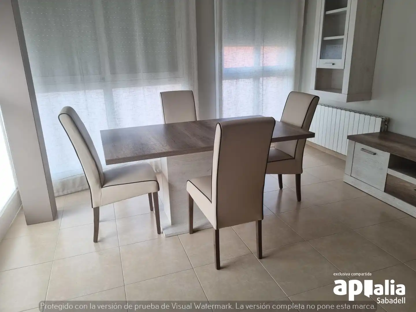 Dining room of Attic for sale in Sabadell  with Heating, Terrace and Furnished
