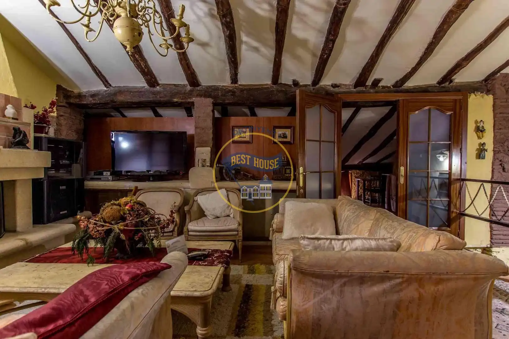 Sala d'estar de Casa o xalet en venda en Albaida amb Aire condicionat, Calefacció i Terrassa