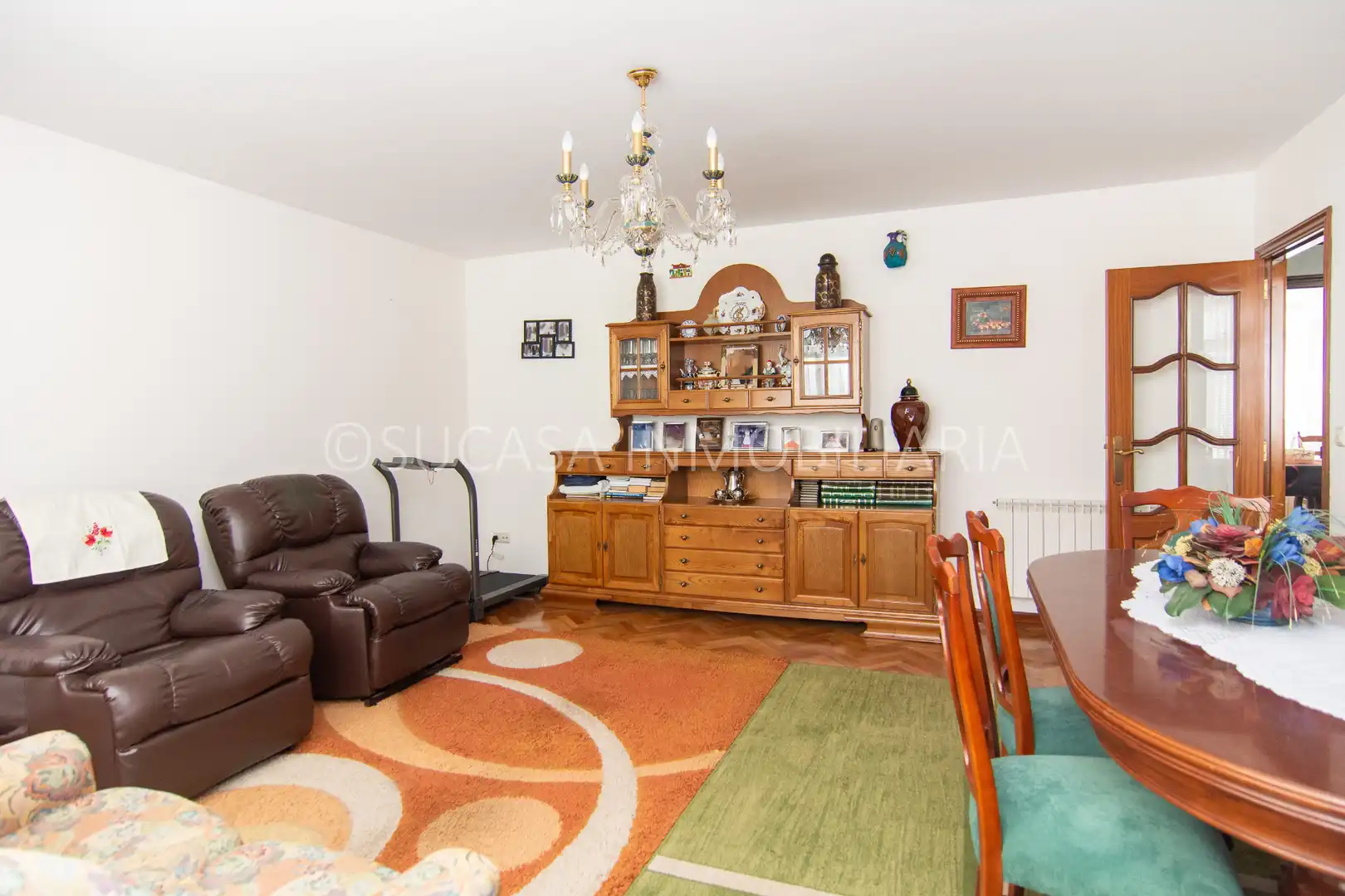 Living room of Detached homes for sale in Culleredo  with Air Conditioner, Heating and Parquet flooring