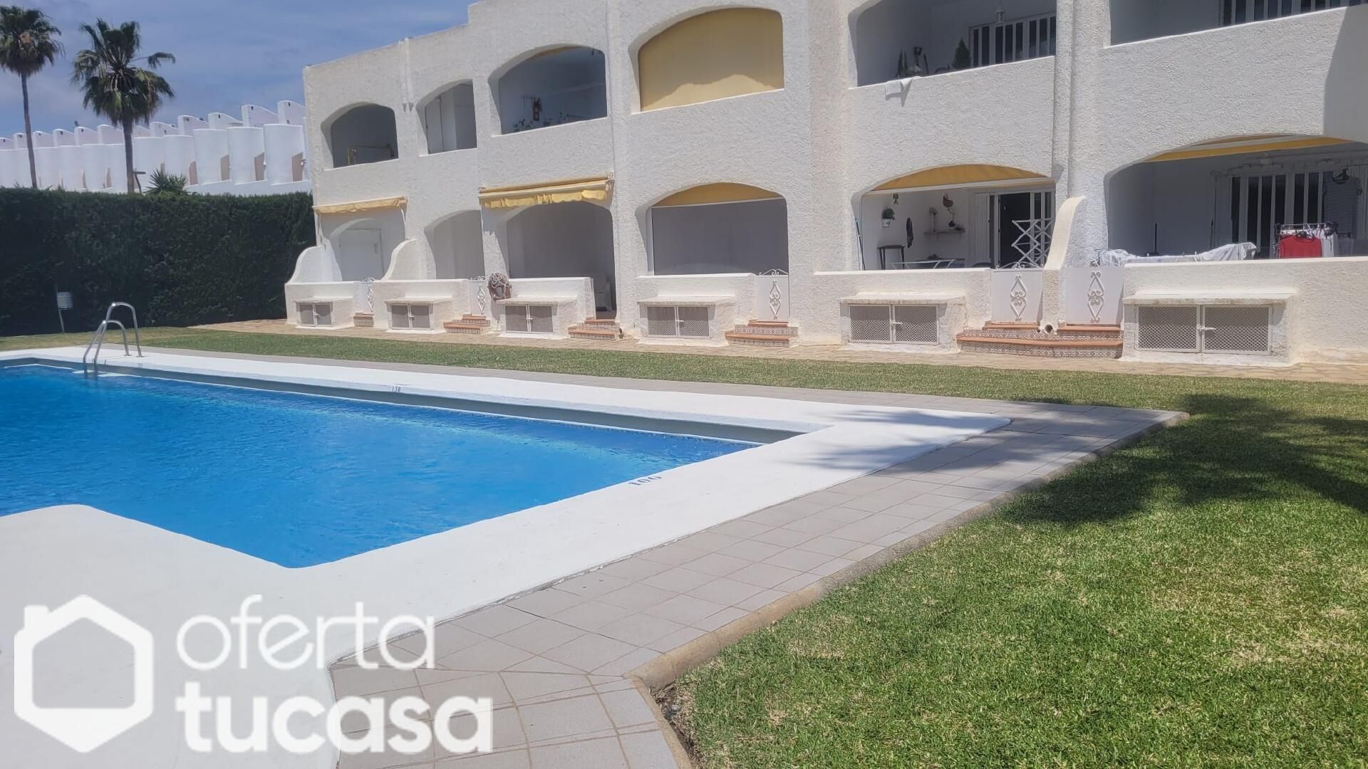 Piscina de Pis de lloguer en Mojácar amb Aire condicionat, Calefacció i Terrassa
