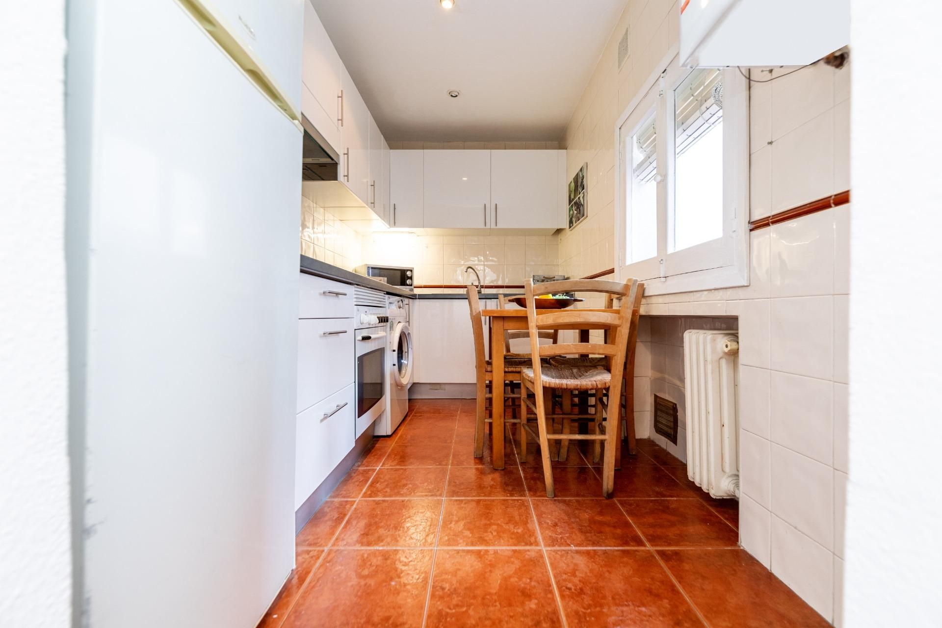 Kitchen of Flat for sale in  Madrid Capital  with Heating