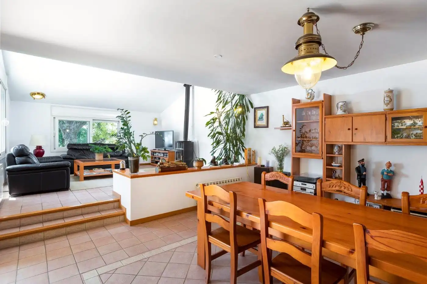 Sala d'estar de Casa o xalet en venda en Cabrera de Mar amb Aire condicionat, Traster i Piscina