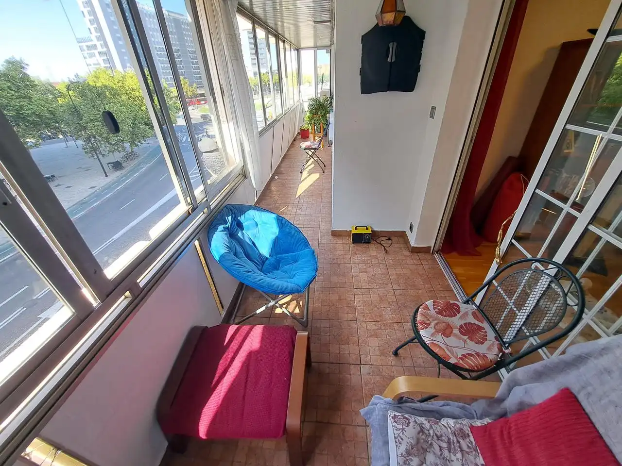 Balcony of Flat for sale in Zaragoza  with Air Conditioner, Heating and Parquet flooring