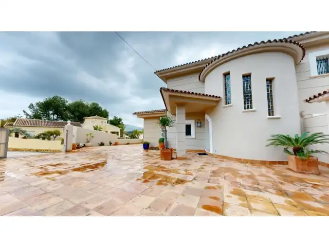 Vista exterior de Casa o chalet en venta en Moraira con Aire acondicionado, Calefacción y Jardín privado