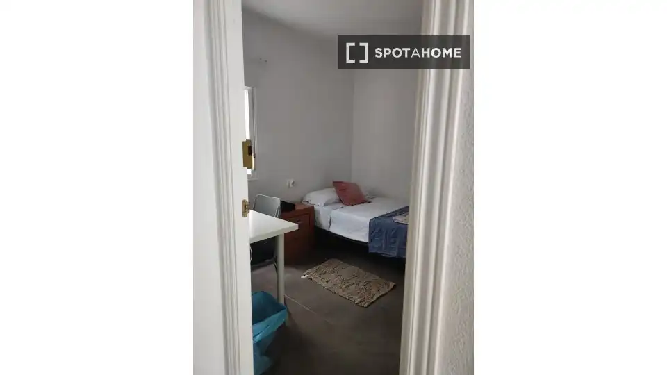 Schlafzimmer von Wohnungen zur untervermieten in Málaga mit Klimaanlage, Heizung und Terrasse