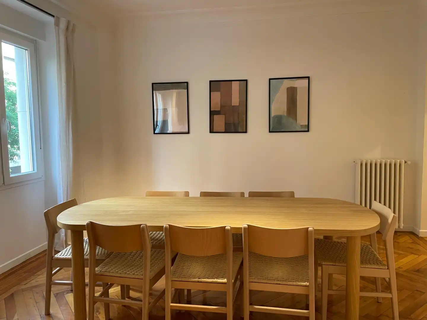 Dining room of Flat for rent in Madrid  with Air Conditioner, Heating and Parquet flooring