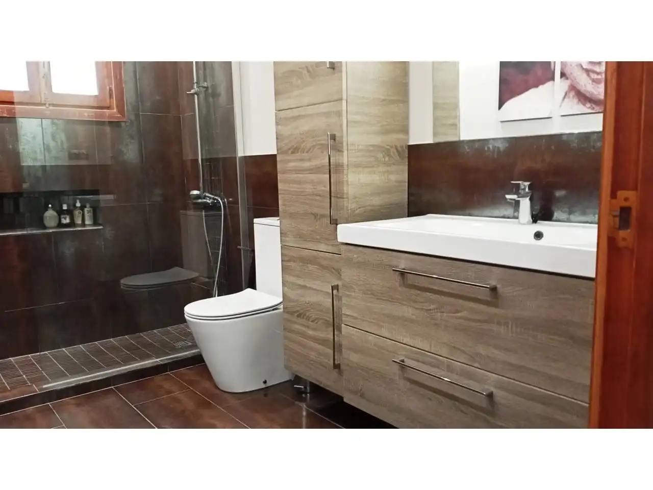 Bathroom of Houses for sale in Roquetas de Mar  with Air Conditioner, Heating and Private garden