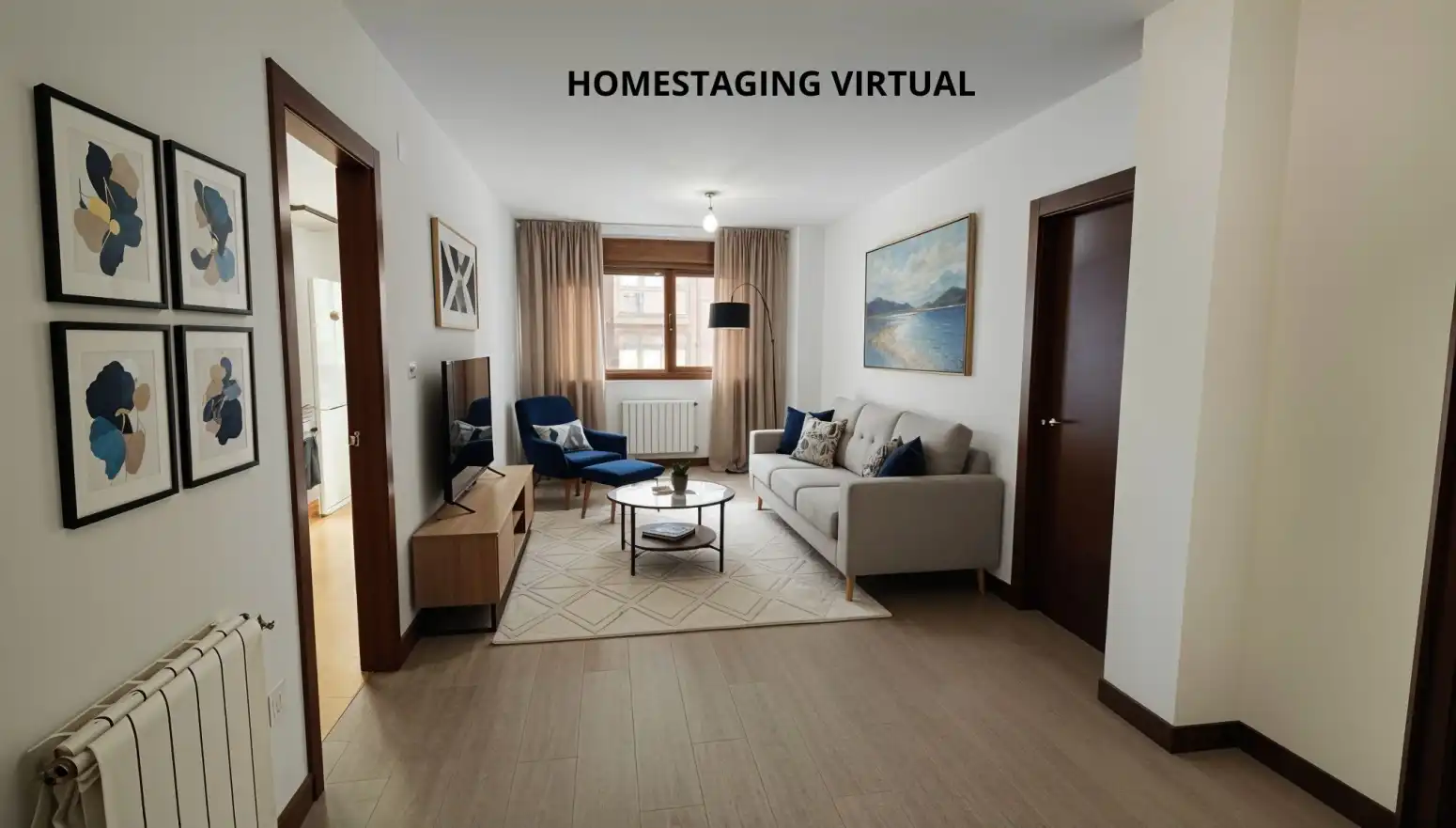 Wohnzimmer von Wohnung zum Verkauf in Gijón  mit Heizung, Terrasse und Abstellraum
